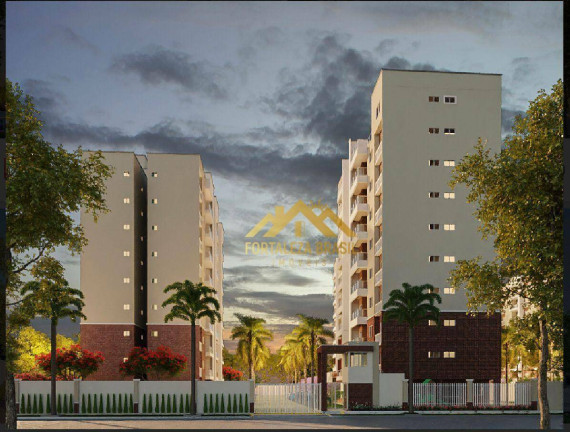 Imóvel com 2 Quartos à Venda, 53 m² em Luciano Cavalcante - Fortaleza