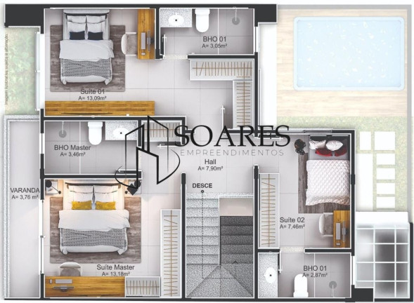 Imagem Casa de Condomínio com 3 Quartos à Venda, 154 m² em Pratinha (icoaraci) - Belém Imagem Casa de Condomínio com 3 Quartos à Venda, 154 m² em Pratinha (icoaraci) - Belém