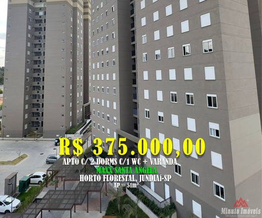 Imagem Apartamento com 2 Quartos à Venda, 51 m² em Horto Florestal - Jundiaí Imagem Apartamento com 2 Quartos à Venda, 51 m² em Horto Florestal - Jundiaí