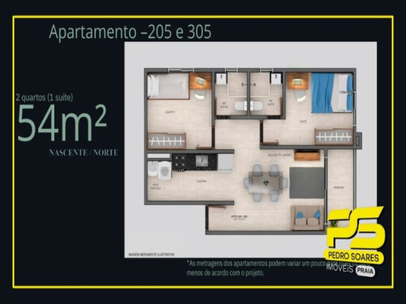 Imagem Apartamento com 2 Quartos à Venda, 54 m² em Aeroclube - João Pessoa Imagem Apartamento com 2 Quartos à Venda, 54 m² em Aeroclube - João Pessoa