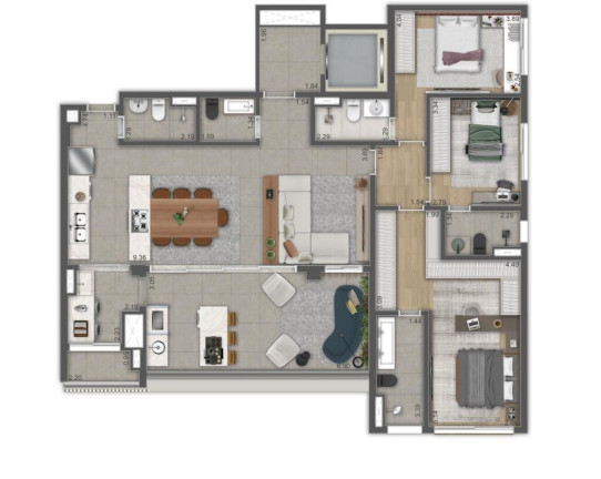 Imagem Apartamento com 4 Quartos à Venda, 151 m² em Brooklin Paulista - São Paulo