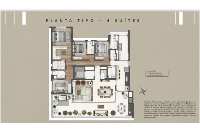 Imagem Apartamento com 4 Quartos à Venda, 211 m² em Campo Belo - São Paulo Imagem Apartamento com 4 Quartos à Venda, 211 m² em Campo Belo - São Paulo