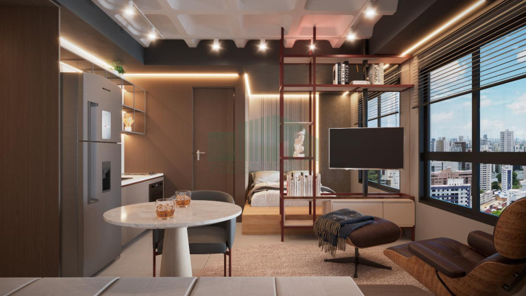 Imagem Apartamento com 1 Quarto à Venda, 19 m² em Aflitos - Recife