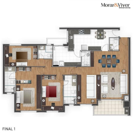 Imagem Apartamento com 3 Quartos à Venda, 146 m² em Juvevê - Curitiba