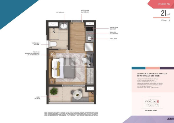 Imagem Imóvel com 1 Quarto à Venda, 22 m² em Pinheiros - São Paulo Imagem Imóvel com 1 Quarto à Venda, 22 m² em Pinheiros - São Paulo
