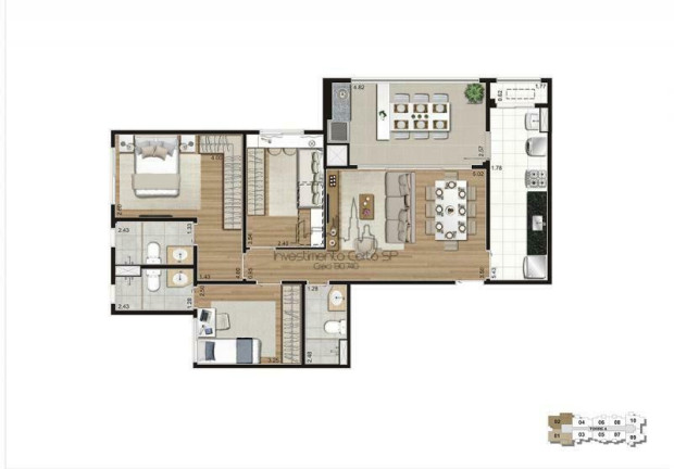Imagem Apartamento com 2 Quartos à Venda, 55 m² em Mooca - São Paulo