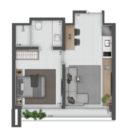 Imagem Apartamento com 1 Quarto à Venda, 43 m² em Vila Nova Conceição - São Paulo Imagem Apartamento com 1 Quarto à Venda, 43 m² em Vila Nova Conceição - São Paulo
