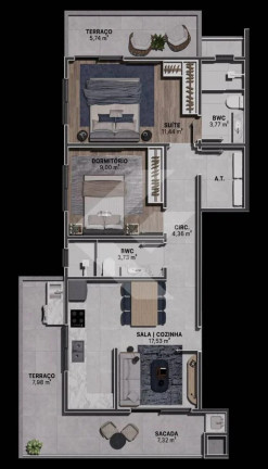 Imagem Apartamento com 2 Quartos à Venda, 84 m² em Meia Praia - Navegantes Imagem Apartamento com 2 Quartos à Venda, 84 m² em Meia Praia - Navegantes