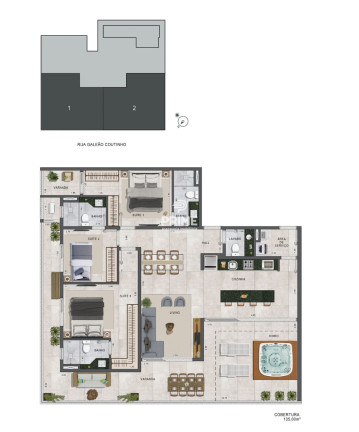Imagem Apartamento com 1 Quarto à Venda, 50 m² em Itaguá - Ubatuba