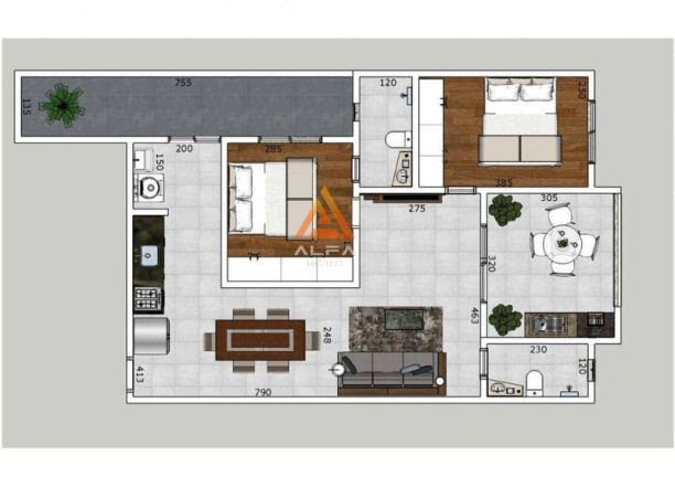 Imagem Apartamento com 2 Quartos à Venda, 89 m² Imagem Apartamento com 2 Quartos à Venda, 89 m²