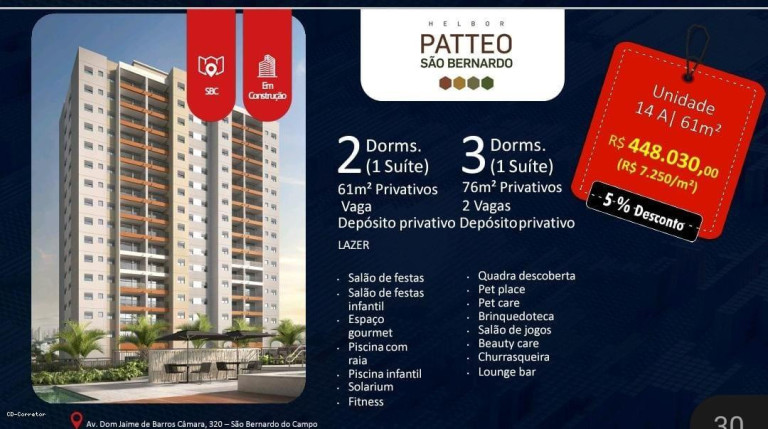 Imagem Imóvel com 2 Quartos à Venda, 54 m² em Planalto - São Bernardo Do Campo Imagem Imóvel com 2 Quartos à Venda, 54 m² em Planalto - São Bernardo Do Campo