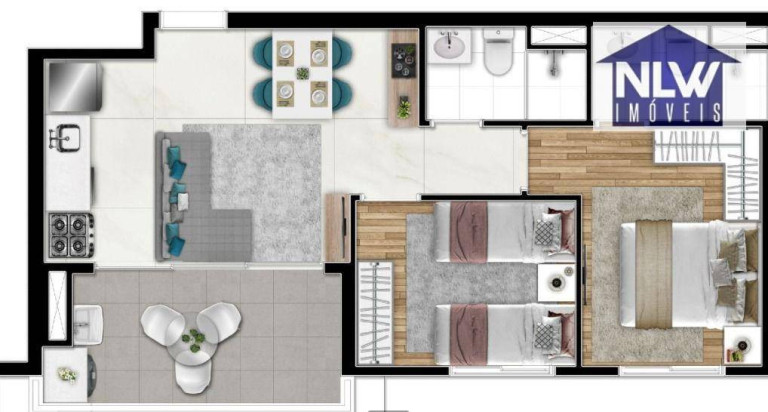 Apartamento com 2 Quartos à Venda, 49 m² em Barra Funda - São Paulo