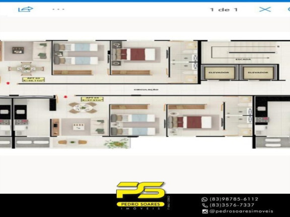 Imagem Apartamento com 2 Quartos à Venda, 60 m² em Cabo Branco - João Pessoa Imagem Apartamento com 2 Quartos à Venda, 60 m² em Cabo Branco - João Pessoa