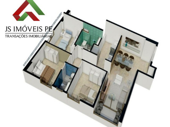 Imóvel com 3 Quartos à Venda, 67 m² em Casa Amarela - Recife