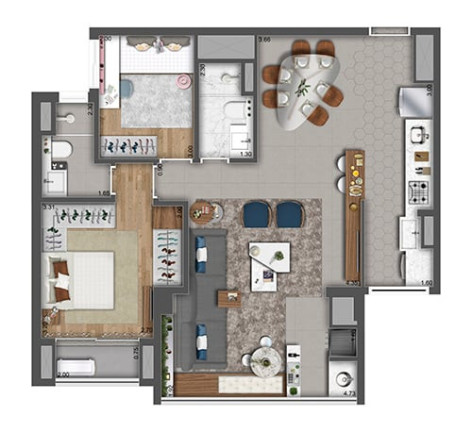 Imagem Apartamento com 2 Quartos à Venda, 62 m² em Vila Prudente - São Paulo