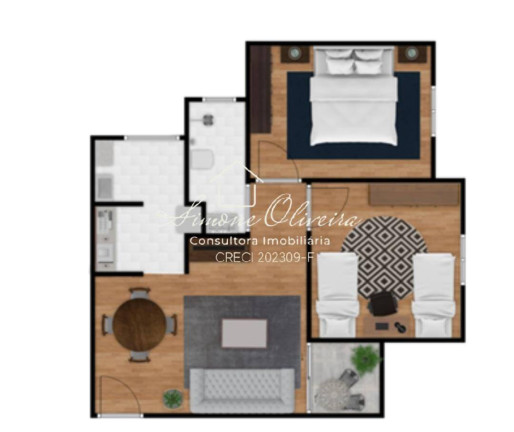 Imagem Apartamento com 2 Quartos à Venda, 52 m² em Residencial Novo Horizonte - Taubaté Imagem Apartamento com 2 Quartos à Venda, 52 m² em Residencial Novo Horizonte - Taubaté