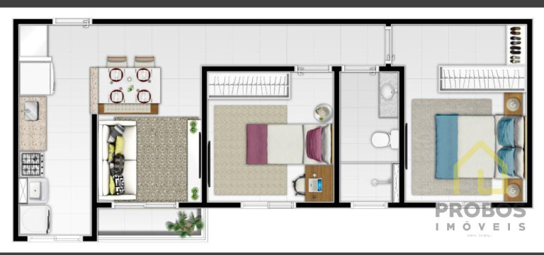 Imagem Imóvel com 2 Quartos à Venda, 51 m² em Jardim Casablanca - Indaiatuba Imagem Imóvel com 2 Quartos à Venda, 51 m² em Jardim Casablanca - Indaiatuba