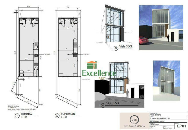 Imagem Edifício Residencial à Venda ou Locação, 210 m² em Jardim - Santo André Imagem Edifício Residencial à Venda ou Locação, 210 m² em Jardim - Santo André