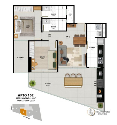 Imagem Apartamento com 3 Quartos à Venda, 69 m² em Praia Do Morro - Guarapari Imagem Apartamento com 3 Quartos à Venda, 69 m² em Praia Do Morro - Guarapari