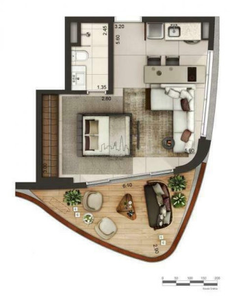 Imagem Apartamento com 1 Quarto à Venda, 46 m² em Itaim Bibi - São Paulo Imagem Apartamento com 1 Quarto à Venda, 46 m² em Itaim Bibi - São Paulo