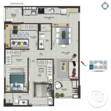 Imagem Apartamento com 3 Quartos à Venda, 156 m² em Campinas - São José