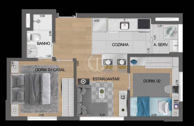 Imagem Apartamento com 2 Quartos à Venda, 39 m² em Moema - São Paulo Imagem Apartamento com 2 Quartos à Venda, 39 m² em Moema - São Paulo