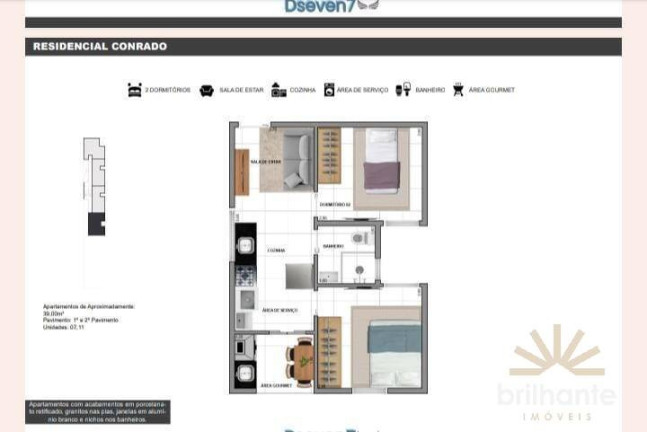 Imagem Apartamento com 2 Quartos à Venda, 40 m² em Vila Carrão - São Paulo