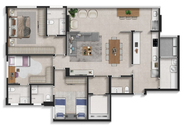 Imagem Apartamento com 3 Quartos à Venda, 164 m² em Park Lozandes - Goiânia Imagem Apartamento com 3 Quartos à Venda, 164 m² em Park Lozandes - Goiânia
