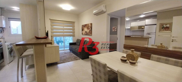 Imagem Apartamento com 1 Quarto para Alugar, 50 m² em Gonzaga - Santos