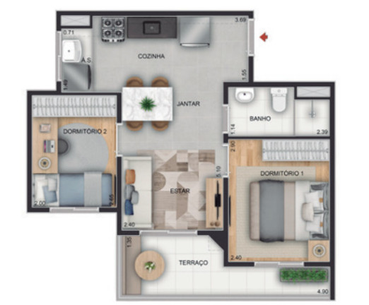 Imagem Apartamento com 2 Quartos à Venda, 41 m² em Vila Regente Feijó - São Paulo Imagem Apartamento com 2 Quartos à Venda, 41 m² em Vila Regente Feijó - São Paulo
