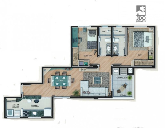 Imagem Apartamento com 2 Quartos à Venda, 70 m² em Batel - Curitiba Imagem Apartamento com 2 Quartos à Venda, 70 m² em Batel - Curitiba
