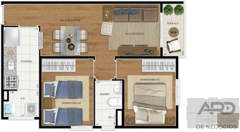Imagem Apartamento com 2 Quartos à Venda, 50 m² em Tatuapé - Vila Moreira - São Paulo