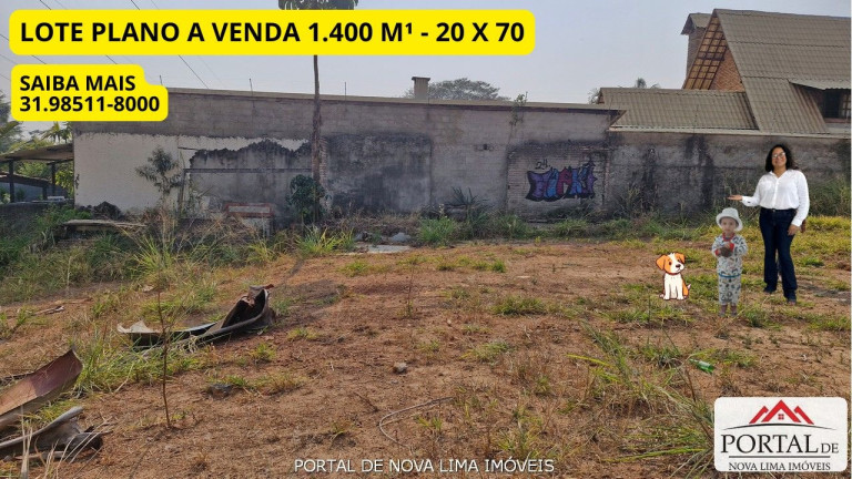 Imagem Terreno à Venda, 1.400 m² em Ouro Velho Mansões - Nova Lima