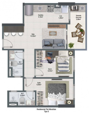 Imagem Apartamento com 2 Quartos à Venda, 57 m² em Vila Guilhermina - Praia Grande Imagem Apartamento com 2 Quartos à Venda, 57 m² em Vila Guilhermina - Praia Grande