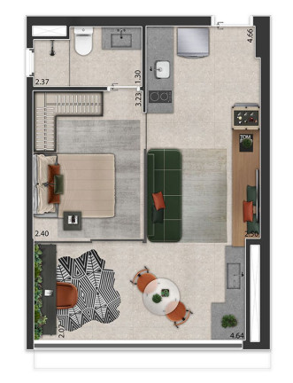 Imagem Apartamento com 1 Quarto à Venda, 39 m² em Sumaré - São Paulo Imagem Apartamento com 1 Quarto à Venda, 39 m² em Sumaré - São Paulo