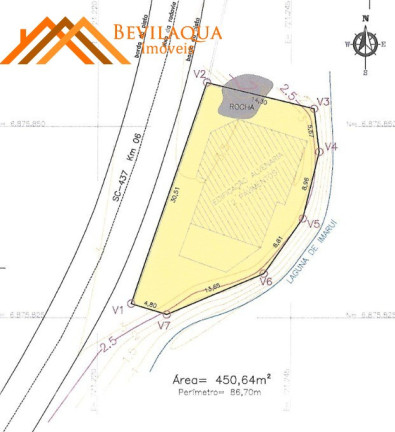 Imagem Terreno à Venda, 450 m² em Fazenda Sao Paulo - Imaruí