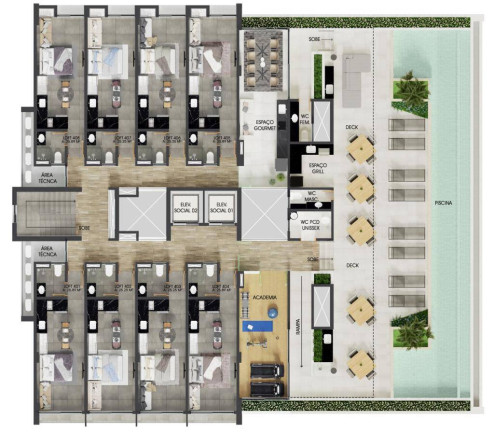 Imagem Apartamento com 1 Quarto à Venda, 24 m² em Intermares - Cabedelo