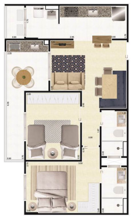 Imagem Apartamento com 2 Quartos à Venda, 72 m² em Centro - Mongagua Imagem Apartamento com 2 Quartos à Venda, 72 m² em Centro - Mongagua