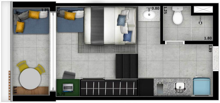 Imagem Studio com 1 Quarto à Venda, 24 m² em Vila Mariana - São Paulo Imagem Studio com 1 Quarto à Venda, 24 m² em Vila Mariana - São Paulo