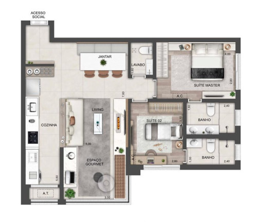 Imagem Apartamento com 3 Quartos à Venda, 122 m² em Brooklin Paulista - São Paulo Imagem Apartamento com 3 Quartos à Venda, 122 m² em Brooklin Paulista - São Paulo