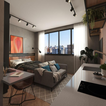 Imagem Imóvel com 1 Quarto à Venda, 19 m² em Centro - Curitiba Imagem Imóvel com 1 Quarto à Venda, 19 m² em Centro - Curitiba