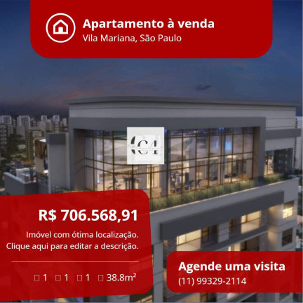 Apartamento com 1 Quarto à Venda, 25 m² em Vila Mariana - São Paulo