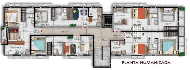 Imagem Apartamento com 1 Quarto à Venda, 39 m² em Camobi - Santa Maria Imagem Apartamento com 1 Quarto à Venda, 39 m² em Camobi - Santa Maria