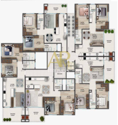 Imagem Apartamento com 2 Quartos à Venda, 111 m² em Pinheira - Palhoça