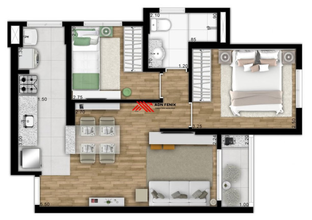 Imagem Apartamento com 2 Quartos à Venda, 48 m² em Vila Galvão - Guarulhos