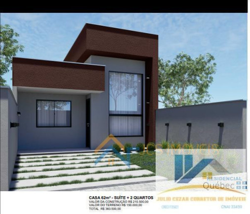 Imagem Casa com 2 Quartos à Venda, 45 m² em Campo Largo Da Roseira - São José Dos Pinhais