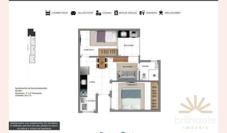Imagem Apartamento com 2 Quartos à Venda, 40 m² em Vila Carrão - São Paulo