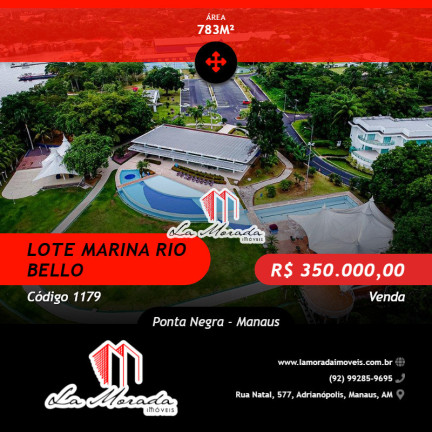 Terreno à Venda, 783 m² em Ponta Negra - Manaus