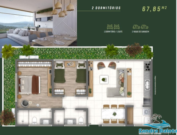 Imagem Apartamento com 2 Quartos à Venda, 67 m² em Jardim Carolina - Ubatuba Imagem Apartamento com 2 Quartos à Venda, 67 m² em Jardim Carolina - Ubatuba