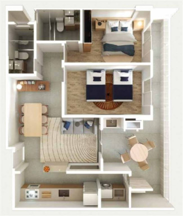 Imagem Apartamento com 2 Quartos à Venda, 66 m² em Guilhermina - Praia Grande